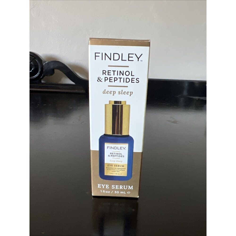 FINDLEY RETINOL & PEPTIDES DEEP SLEEP EYE SERUM 1 OZ. GLASS BOTTLE JOCOTT